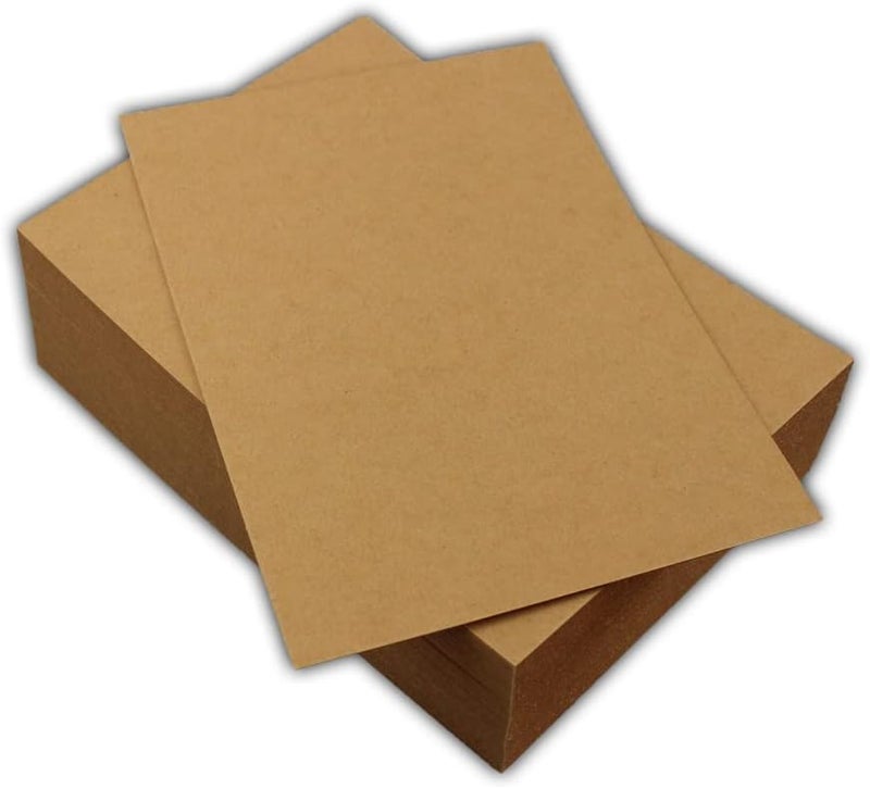 EcoSwift 50 5x7 Chipboard Cardboard Craft Scrapbook Material Scrapbooking Packaging Sheets Shipping Pads Inserts 5 inch x 7 inch Chip Board - Image 1